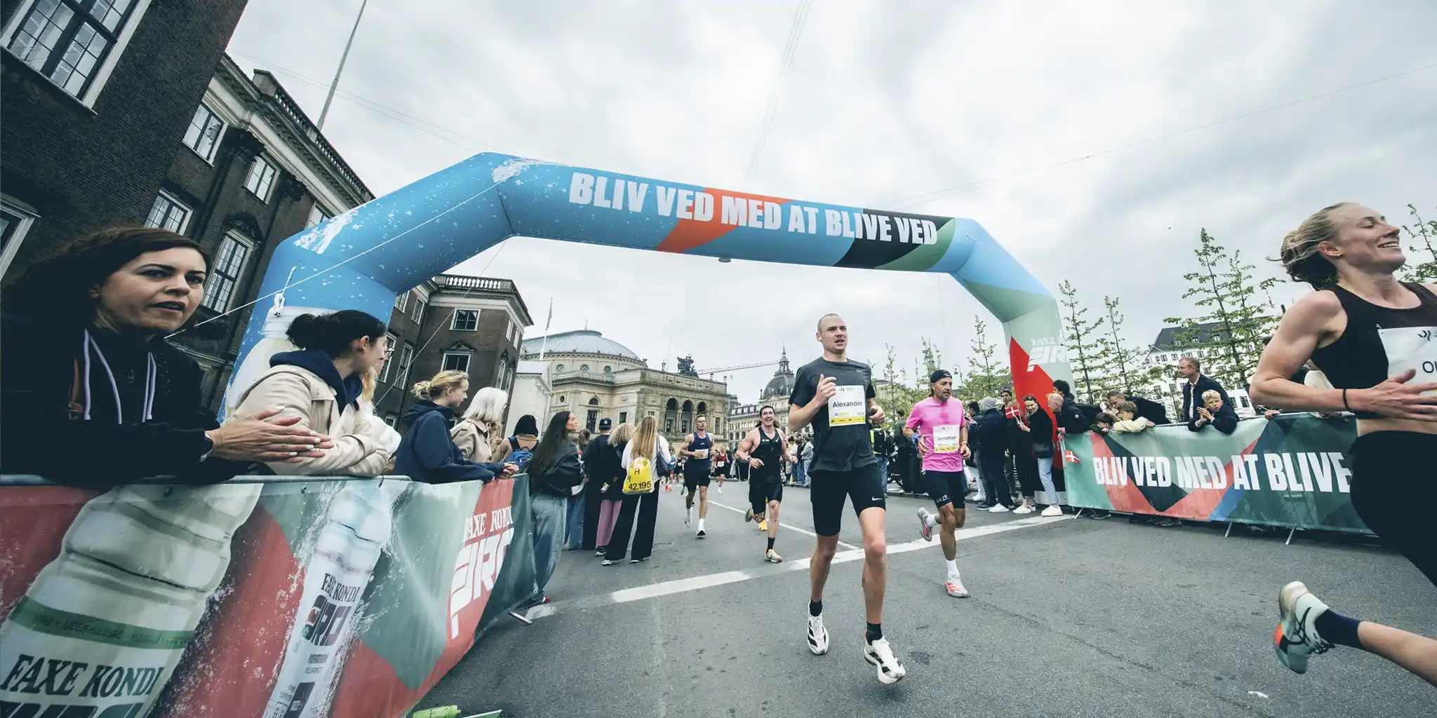 Faxe Kondi Booster målportal ved CPH Marathon